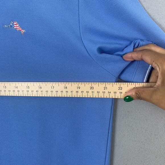 Tommy Bahama IslandZone Blue Polo Shirt Men’s Medium Performance Golf Casual - Picture 6 of 8